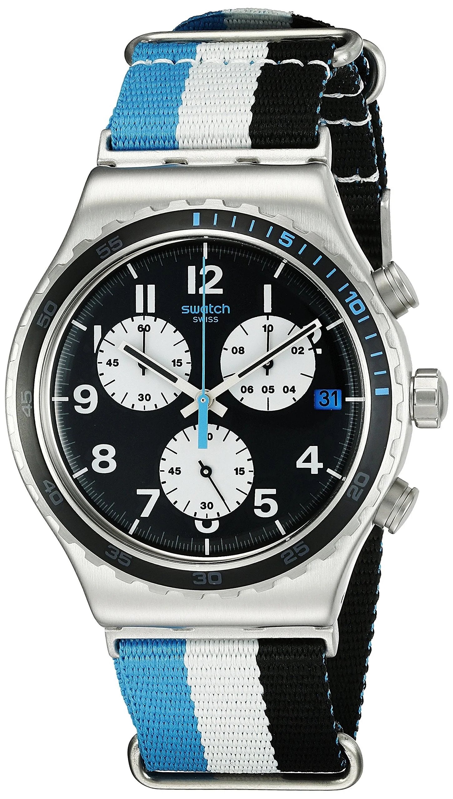YVS409 Reloj Swatch Skybond de hombre correa de tela - Image 4