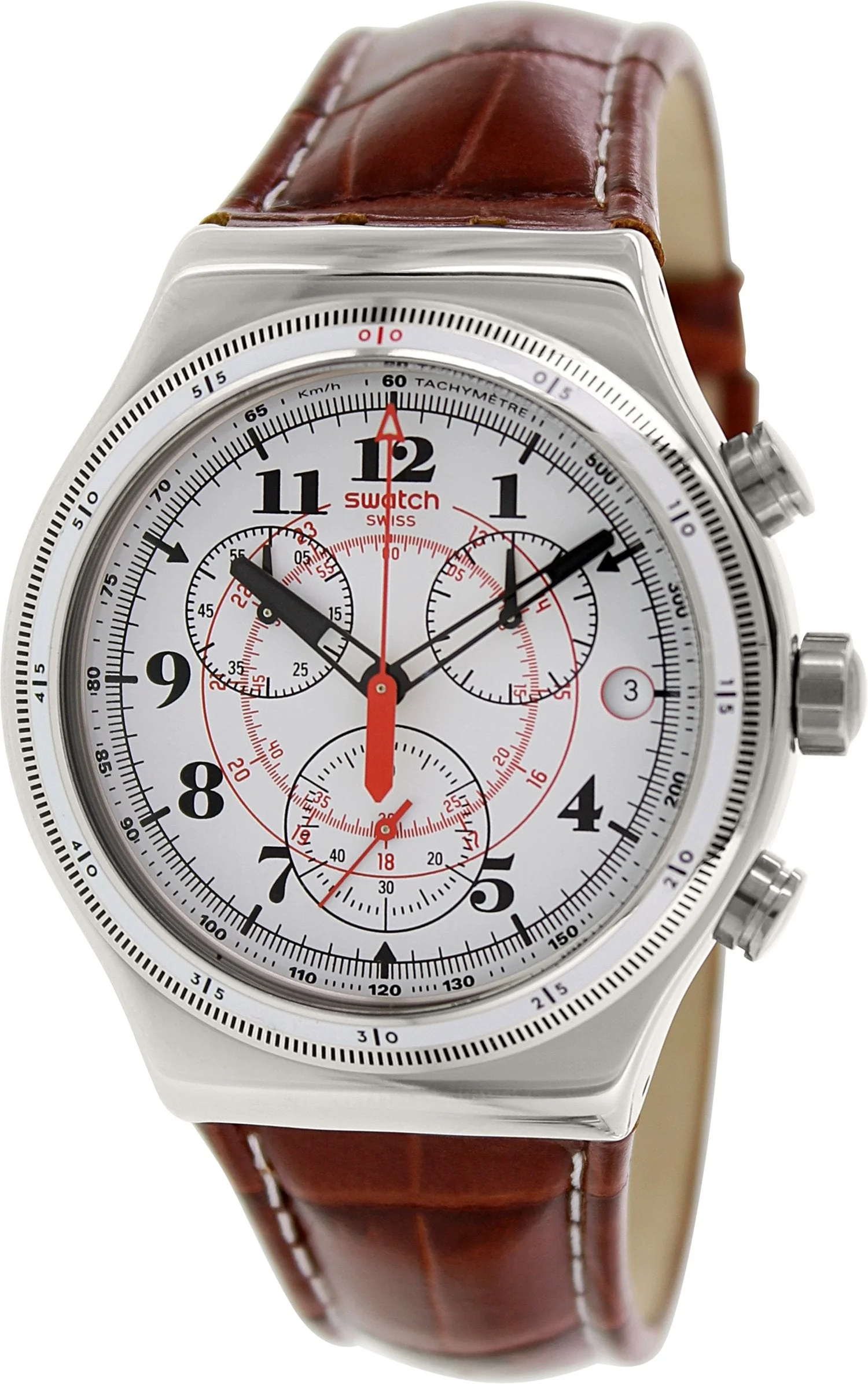 YVS414 Reloj Swatch Back To the Roots de caballero correa de piel - Image 4