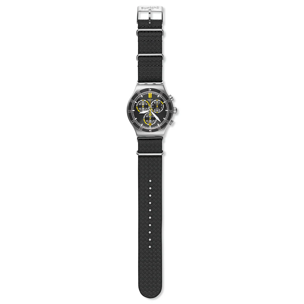YVS424 Reloj Swatch Disorderly de hombre correa de tela - Image 4