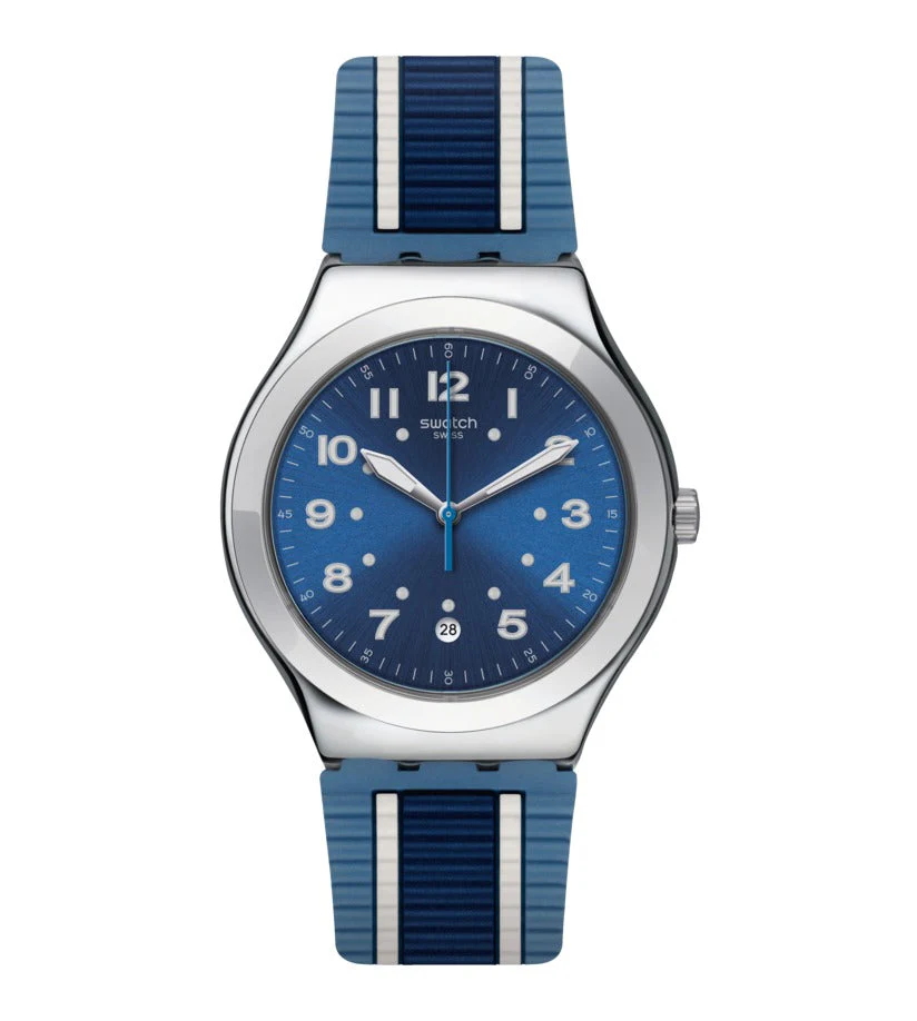 YWS436 Reloj Swatch Bluora de hombre correa de silicona