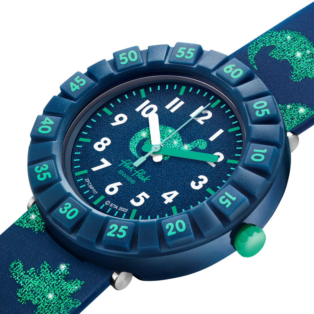 ZFCSP117 Swatch Flik Flak infantil Dinosaurios análogo - Image 3